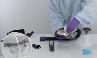 Cleaning and Disinfecting the 3M™ Versaflo™ TR-300+

