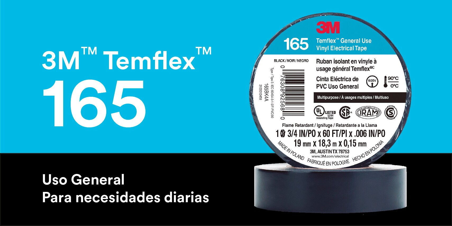 3M Temflex 175 General Use Tape

