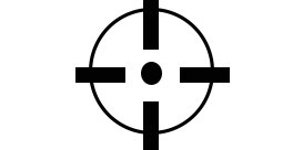 Ícono de los deportes de caza y tiro
