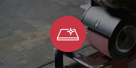 Imagen de aplicaciones de acabado con un icono incrustado.
