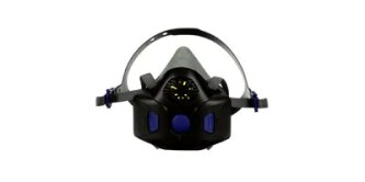 Imagen del respirador reutilizable de media máscara con cierre rápido y comodidad resistente de 3M.
