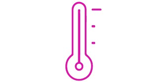 thermometer reading icon
