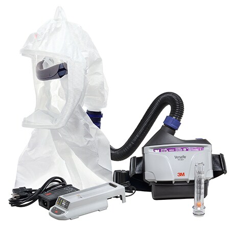 Components of 3M™ Versaflo™ Easy Clean PAPR Kit TR-300N-ECK
