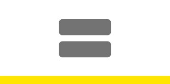 Icon of the equality symbol.
