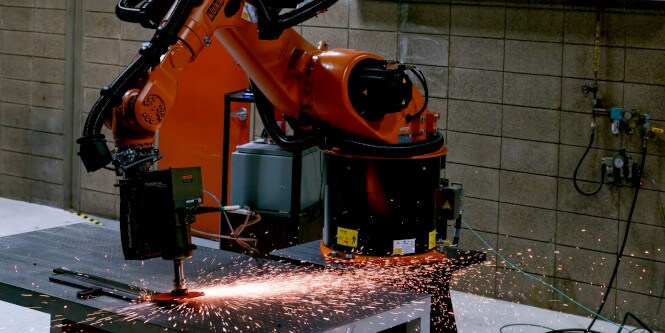 KUKA ready2_grind Weld Grinding Robot
